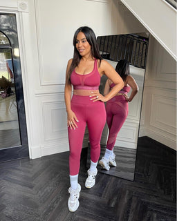 iGD Sport Crimson Ruby Vented Compression Leggings