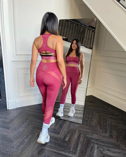 iGD Sport Crimson Ruby Vented Compression Leggings