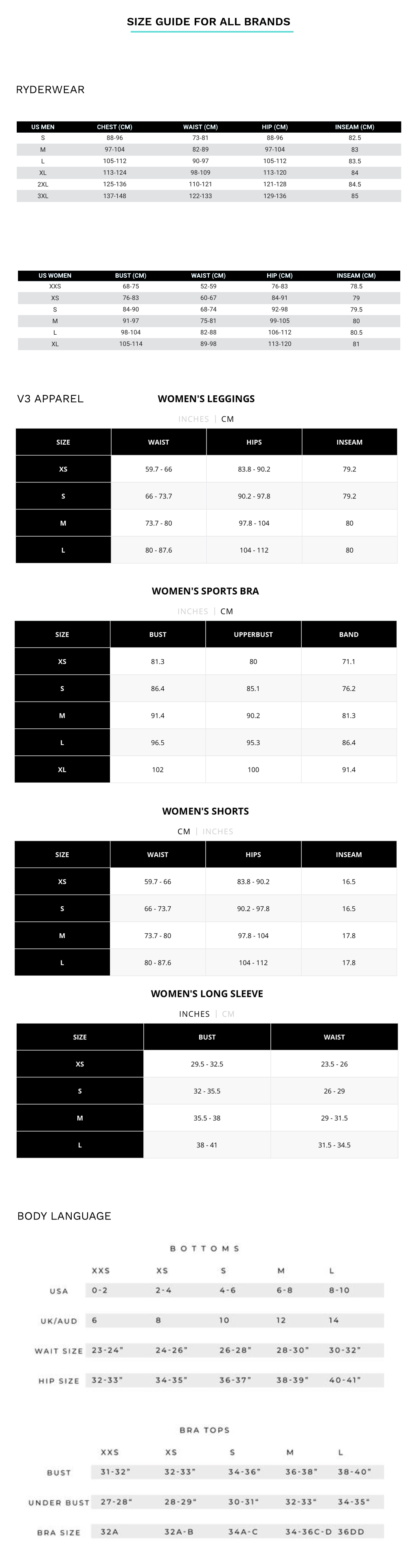 Size Guide