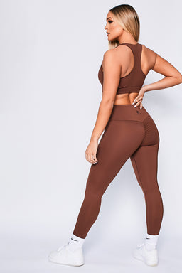 Ryderwear Chocolate Adapt High Waisted Scrunch Leggings