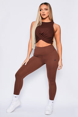 Ryderwear Chocolate Adapt High Waisted Scrunch Leggings