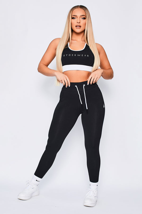 Ryderwear Black Track Sports Bra