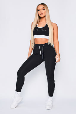 Ryderwear Black High Waisted Track Leggings
