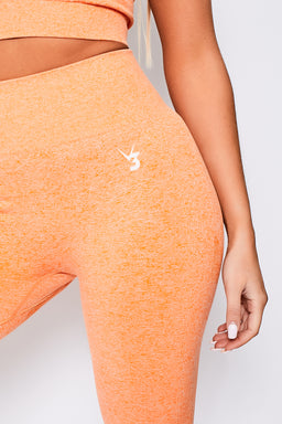 V3 Orange Marl Define Seamless Scrunch Leggings