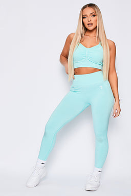 V3 Mint Marl Define Seamless Scrunch Sports Bra