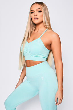 V3 Mint Marl Define Seamless Scrunch Sports Bra
