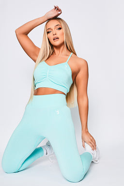 V3 Mint Marl Define Seamless Scrunch Sports Bra