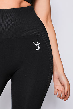 V3 Black Elevate Seamless Leggings