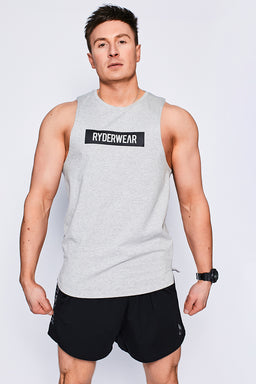 Ryderwear Grey Marl Base Baller Tank