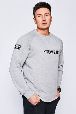 Ryderwear Grey Marl Athletic Crew Neck Sweater