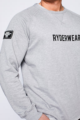 Ryderwear Grey Marl Athletic Crew Neck Sweater