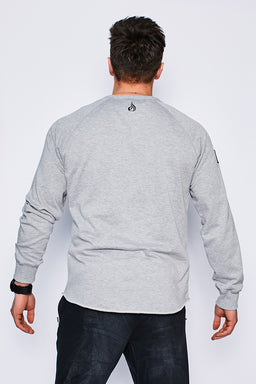Ryderwear Grey Marl Athletic Crew Neck Sweater