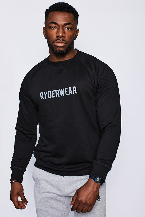 Ryderwear Black Athletic Crew Neck Sweater