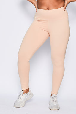 Ryderwear Beige Nude Adapt High Waisted Scrunch Leggings