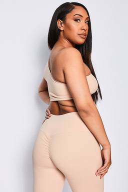 Ryderwear Beige Nude Adapt High Waisted Scrunch Leggings