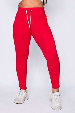 Ryderwear Red High Waisted Track Leggings