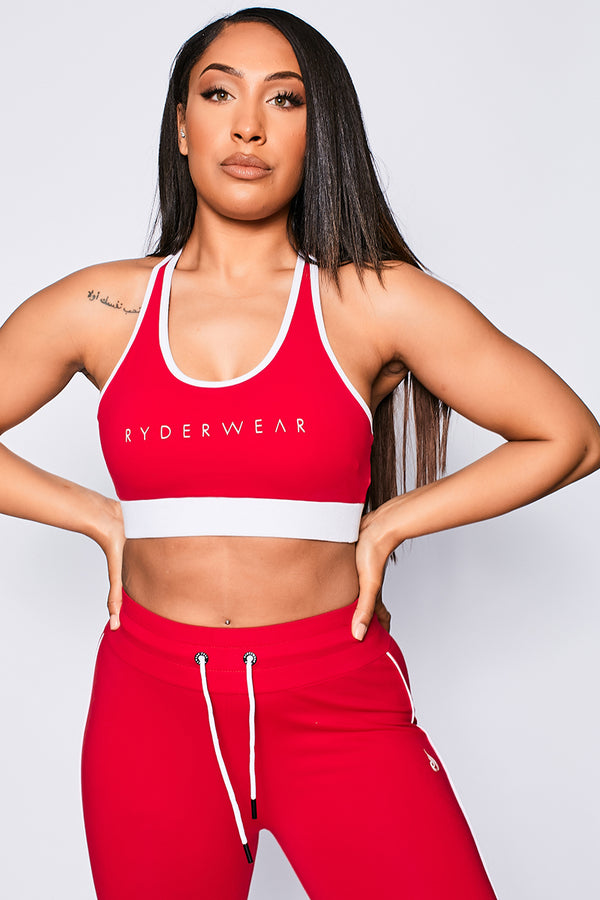 Ryderwear Red Track Sports Bra