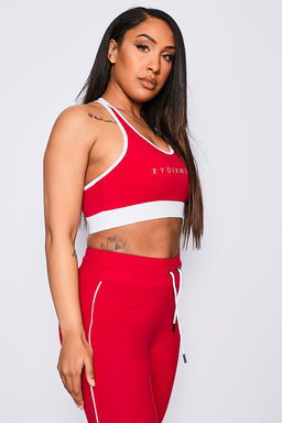 Ryderwear Red Track Sports Bra