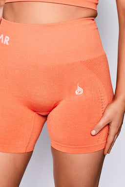 Ryderwear Orange Marl Seamless Staples Shorts