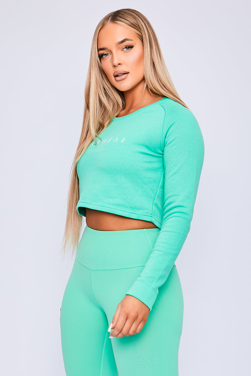 Ryderwear Neomint Staples Cropped Sweater