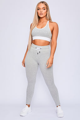 Ryderwear Grey Marl Track Sports Bra