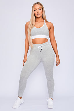 Ryderwear Grey Marl Track Sports Bra