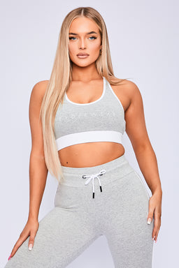 Ryderwear Grey Marl Track Sports Bra