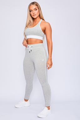 Ryderwear Grey Marl High Waisted Track Leggings