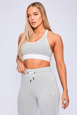 Ryderwear Grey Marl Track Sports Bra