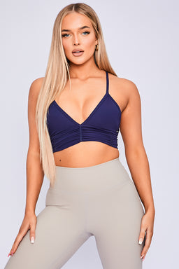 Body Language Navy Deep Sea Scrunchy Bra
