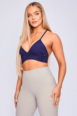 Body Language Navy Deep Sea Scrunchy Bra