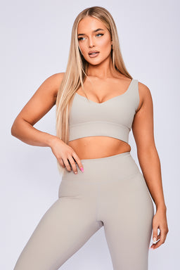 Body Language Beige Stone Rib Nicole Bra