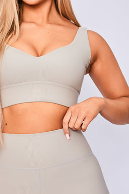 Body Language Beige Stone Rib Nicole Bra