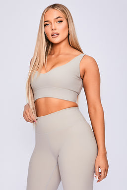 Body Language Beige Stone Rib Nicole Bra