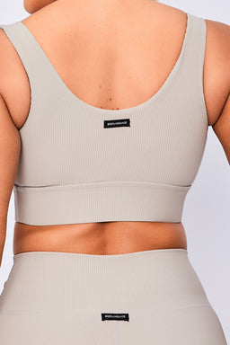 Body Language Beige Stone Rib Nicole Bra
