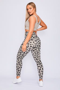 Body Language Ribbed Beige Cheetah Hailey