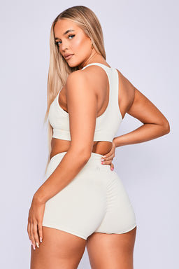 Ryderwear Ivory Off White Adapt Twist Sports Bra