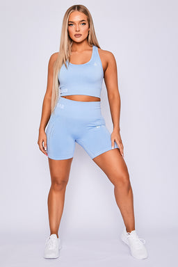 Ryderwear Denim Blue Marl Seamless Staples Shorts