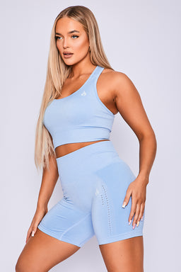 Ryderwear Denim Blue Marl Seamless Staples Shorts