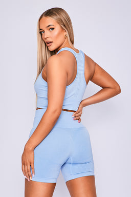 Ryderwear Denim Blue Marl Seamless Staples Shorts