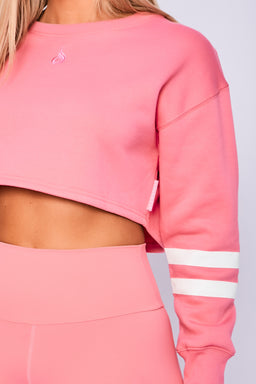 Ryderwear Pink Lemonade Motion Cropped Sweater