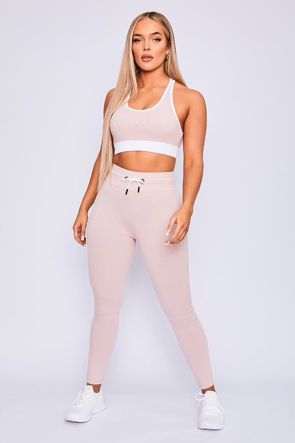 Ryderwear Pink High Waisted Track Leggings