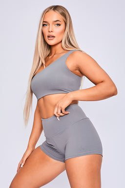 Ryderwear Grey Adapt One Shoulder Sports Bra