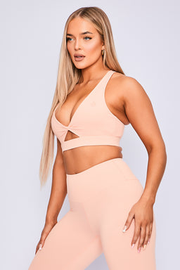 Ryderwear Peach Adapt Twist Sports Bra