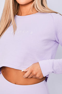 Ryderwear Lilac Staples Cropped Sweater
