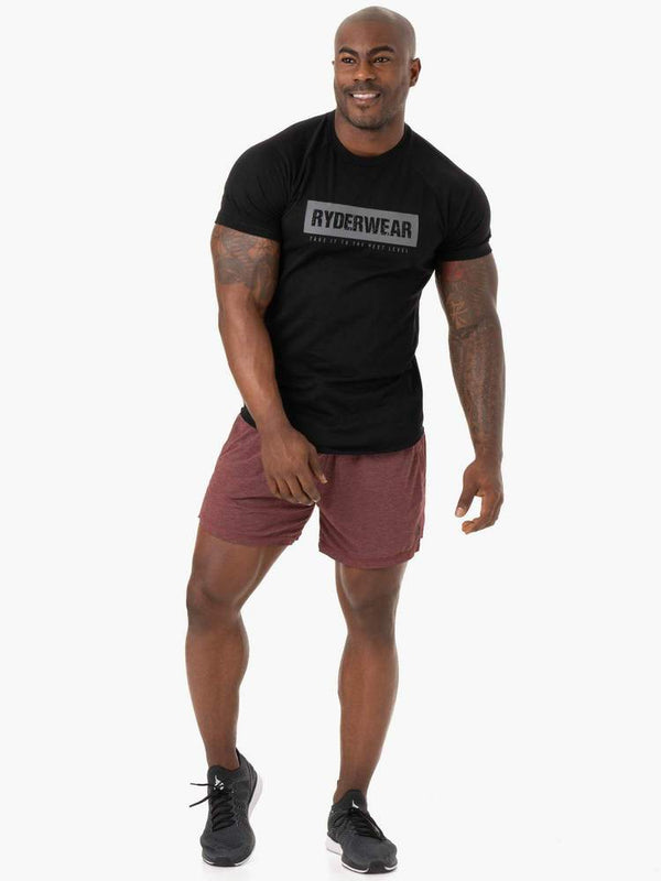 Ryderwear Burgundy Marl Iron Arnie Shorts