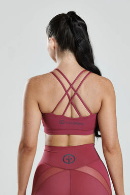 iGD Sport Crimson Ruby Active Sports Bra with Crossback
