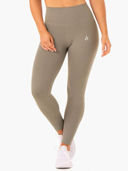 Ryderwear Khaki Base Full Length High Waisted Leggings