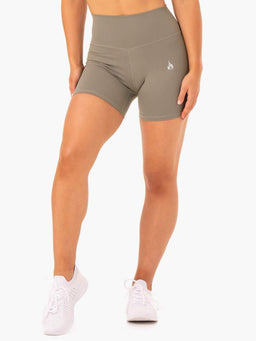 Ryderwear Khaki Base High Waisted Shorts