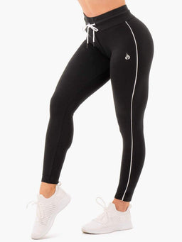 Ryderwear Black High Waisted Track Leggings